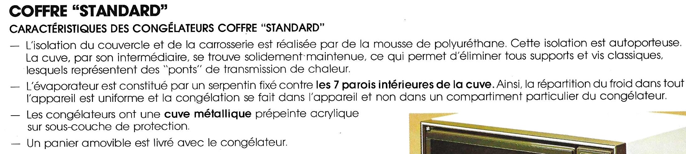 des coffre standard