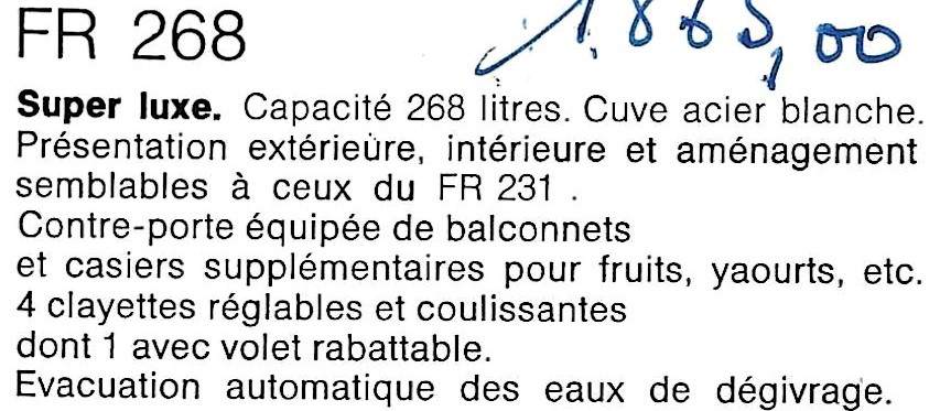 des fr 268