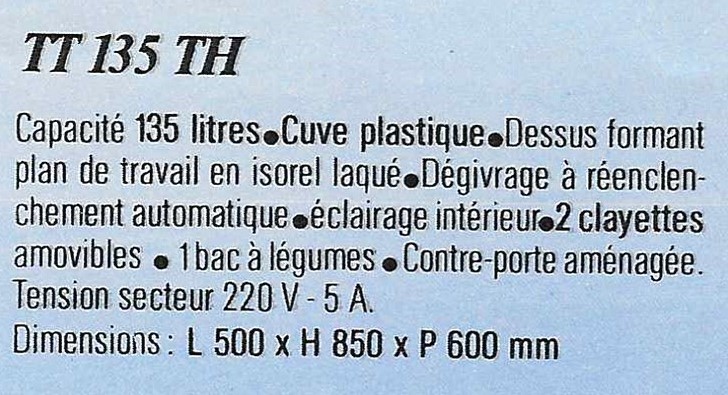 des tt 135 th