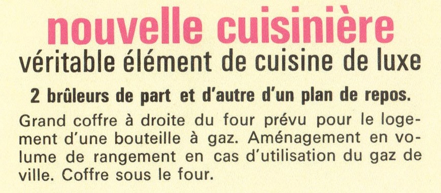 nouvelle cuisinière
